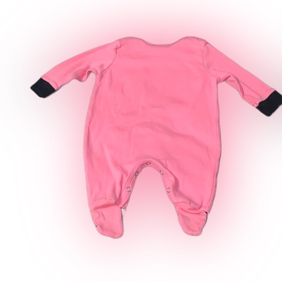 Harley Davidson 0-3 Months Babygirl Footed Sleeper W/ Snaps - Picture 2 of 4